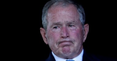 Former U.S. President George W. Bush attends an event commemorating the 20th anniversary of the Sept. 11, 2001 attacks at the Flight 93 National Memorial in Stoystown, Pennsylvania, U.S., Sept. 11, 2021. (Reuters Photo)