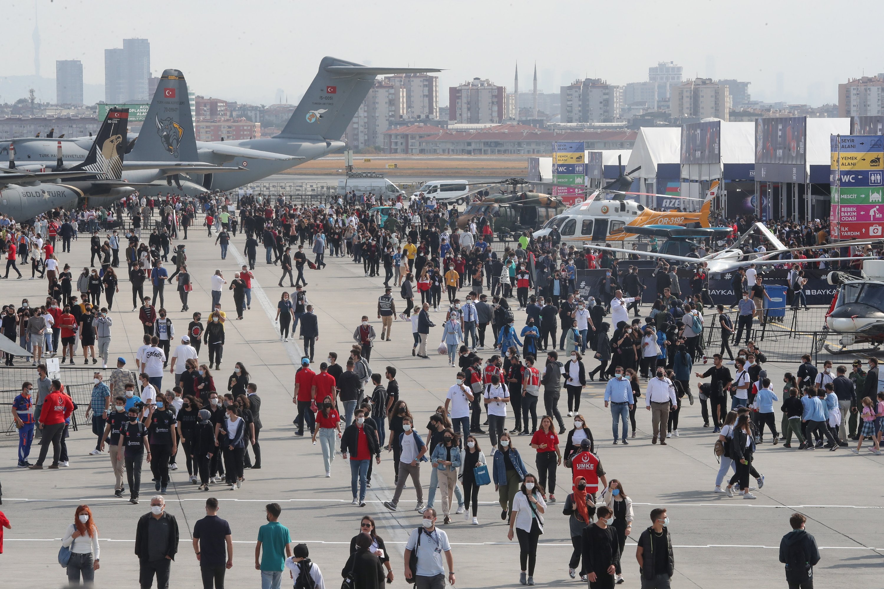 visitors roll in as turkey s biggest tech event teknofest begins daily sabah