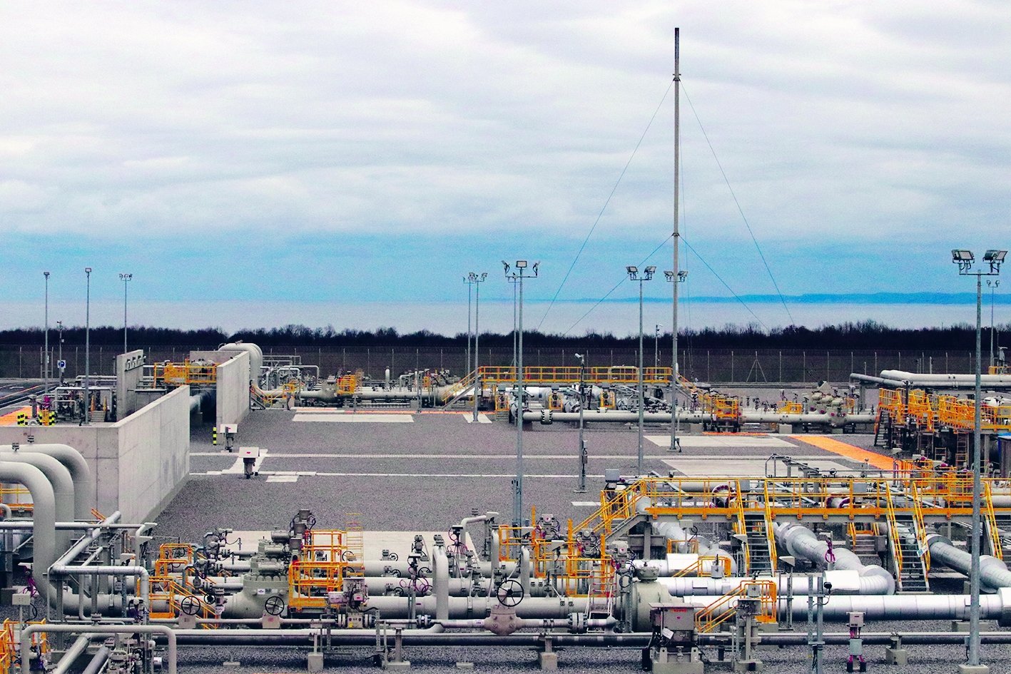 TurkStream gas reception terminal in Kıyıköy at the Turkish-Bulgarian border, Dec. 25, 2019. (AA Photo)

