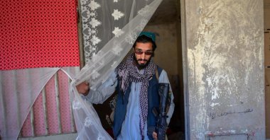 A member of the Taliban walks inside the Pul-e-Charkhi prison in Kabul, Afghanistan, Sept. 16, 2021. (AFP Photo)