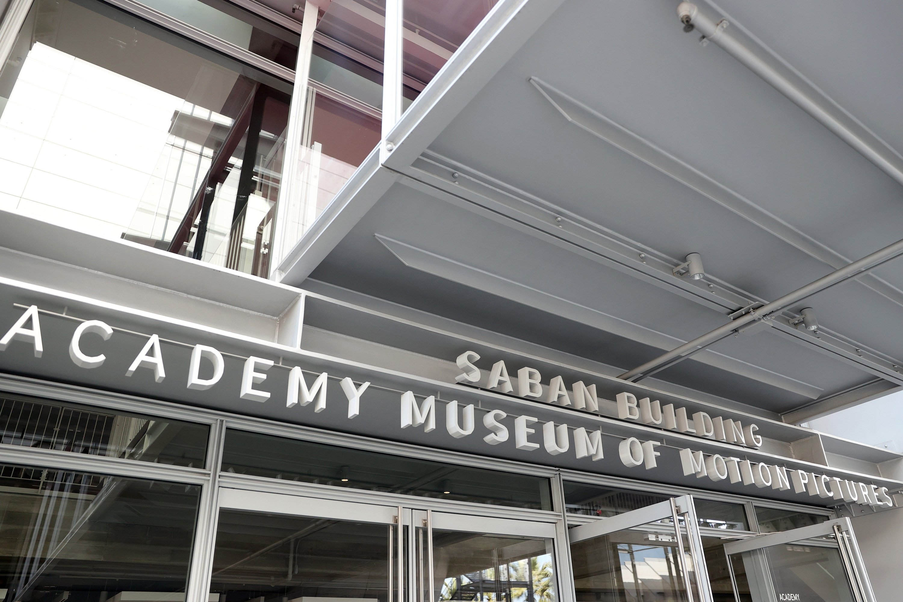 An exterior view from the Saban Building of the Academy Museum of Motion Pictures, Los Angeles, California, September 21, 2021.  (Getty Images) 