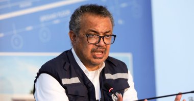 World Health Organization (WHO) Director-General Tedros Adhanom Ghebreyesus, gestures during a news conference in Beirut, Lebanon, Sept. 17, 2021. (Reuters Photo)
