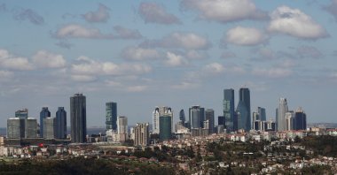 Skyscrapers are seen in the business and financial district of Levent, which comprises of leading banks' and companies' headquarters, in Istanbul, Turkey, March 29, 2019. (Reuters Photo)