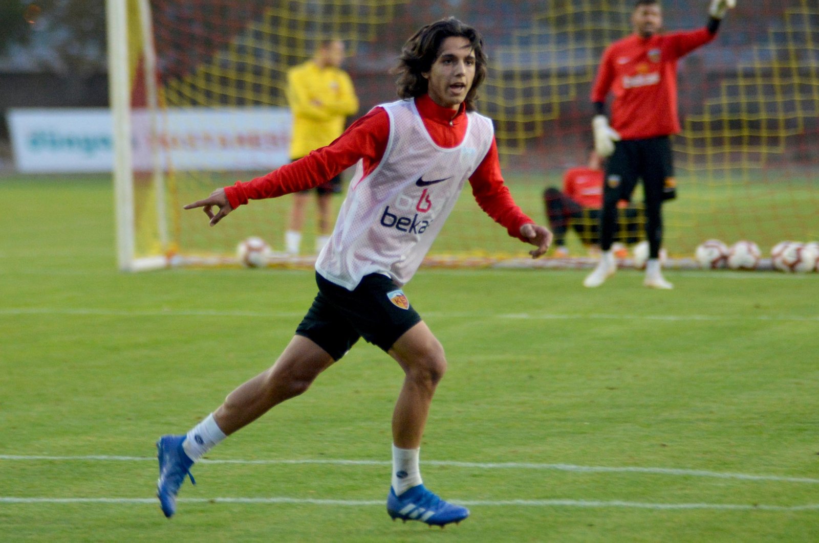 Kayserispor's Emre Demir during training in this undated photo, Kayseri, Turkey. (DHA Photo)