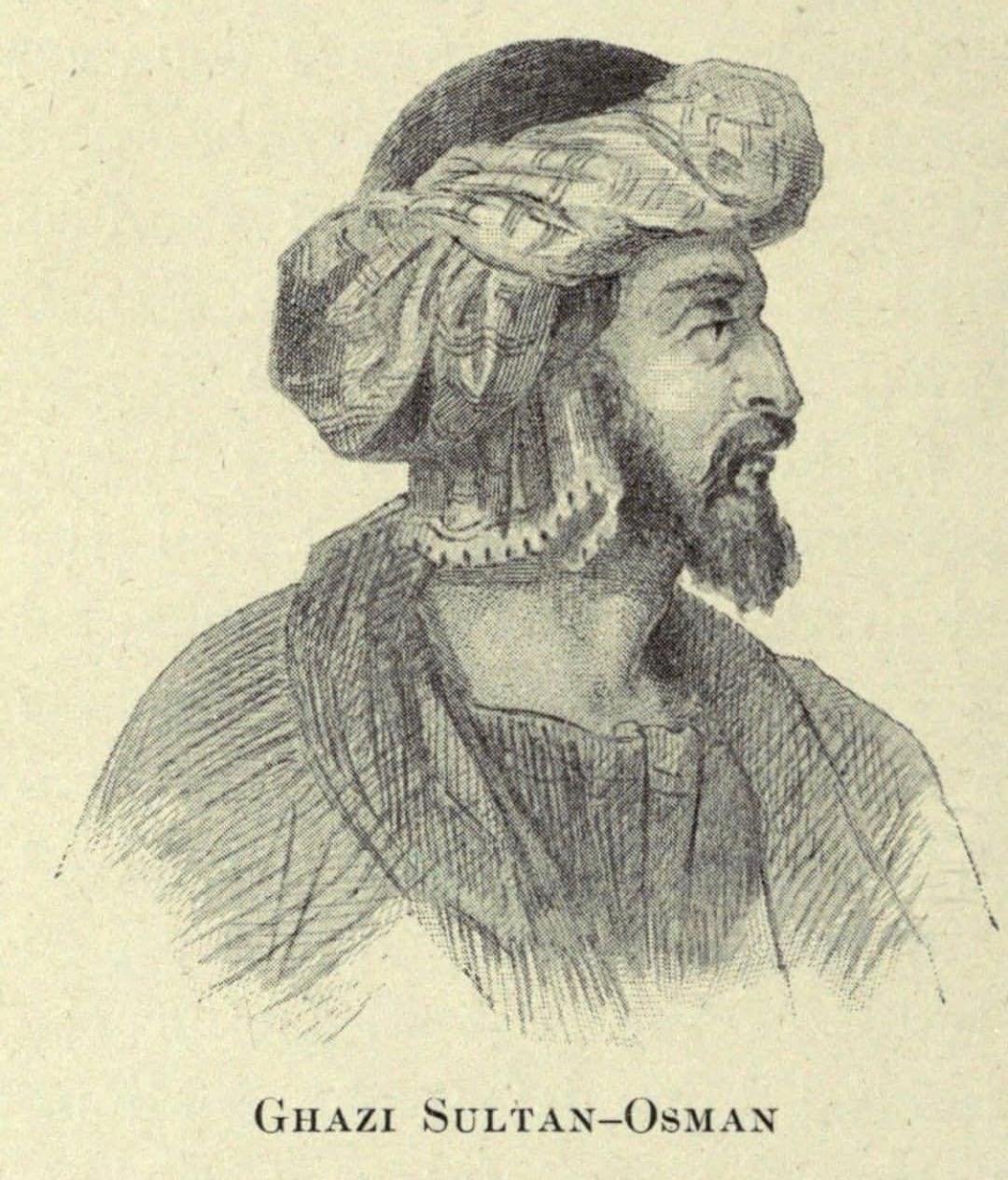 Image of Osman I, or Osman Gazi, founder of Ottoman Turkish state