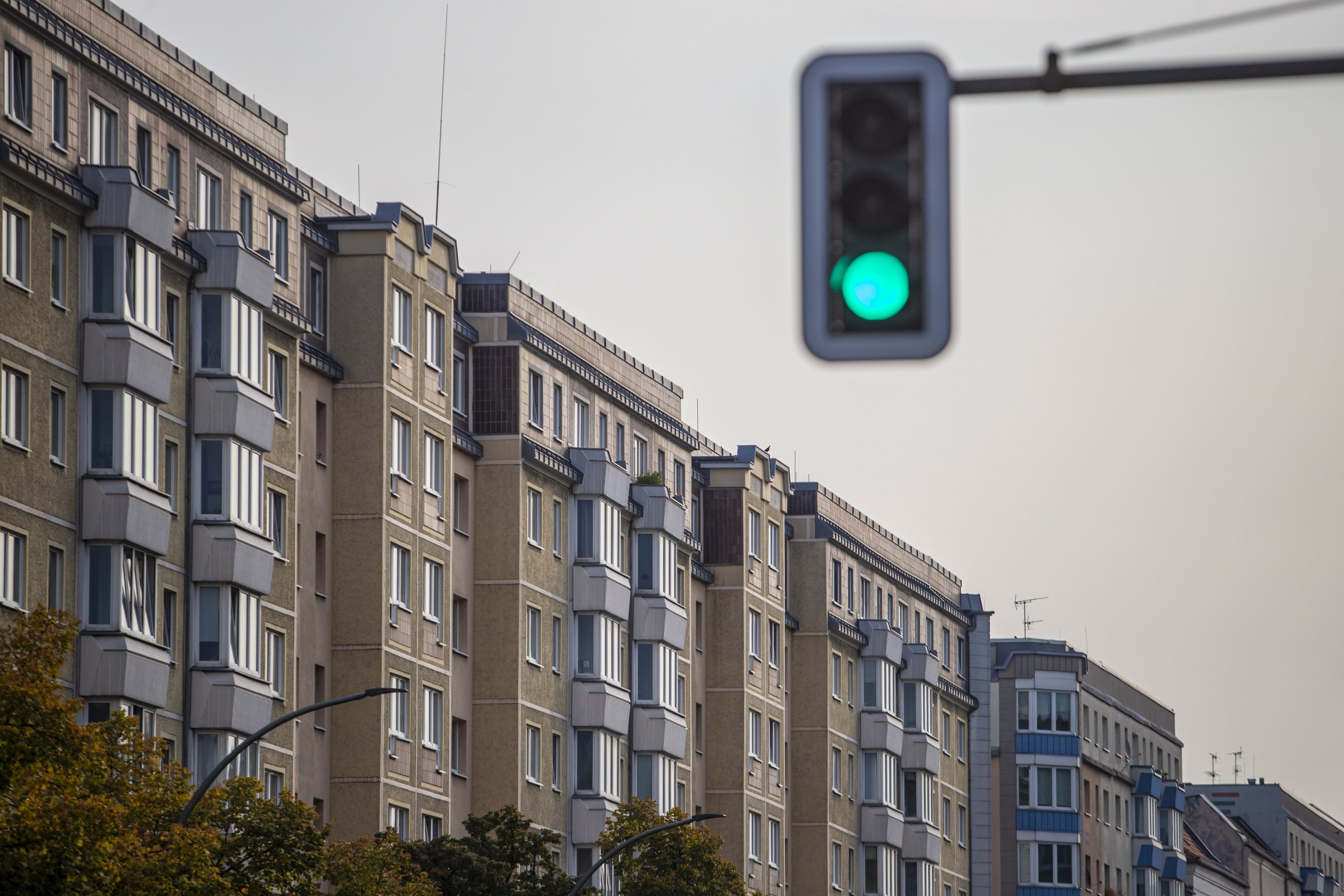 A view of apartment houses in Berlin, Germany, Sept. 27, 2021. (EPA Photo)