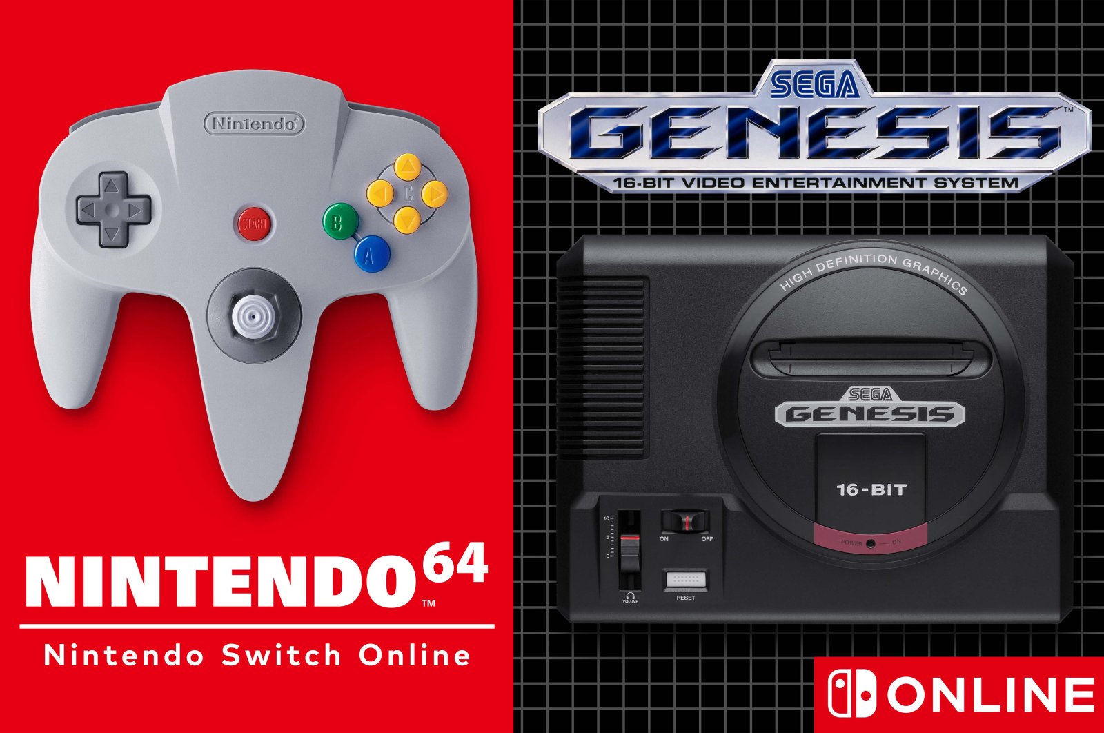 The promotional poster for the upcoming Nintendo 64 and Sega Genesis Expansion Pack (Credit: Nintendo)