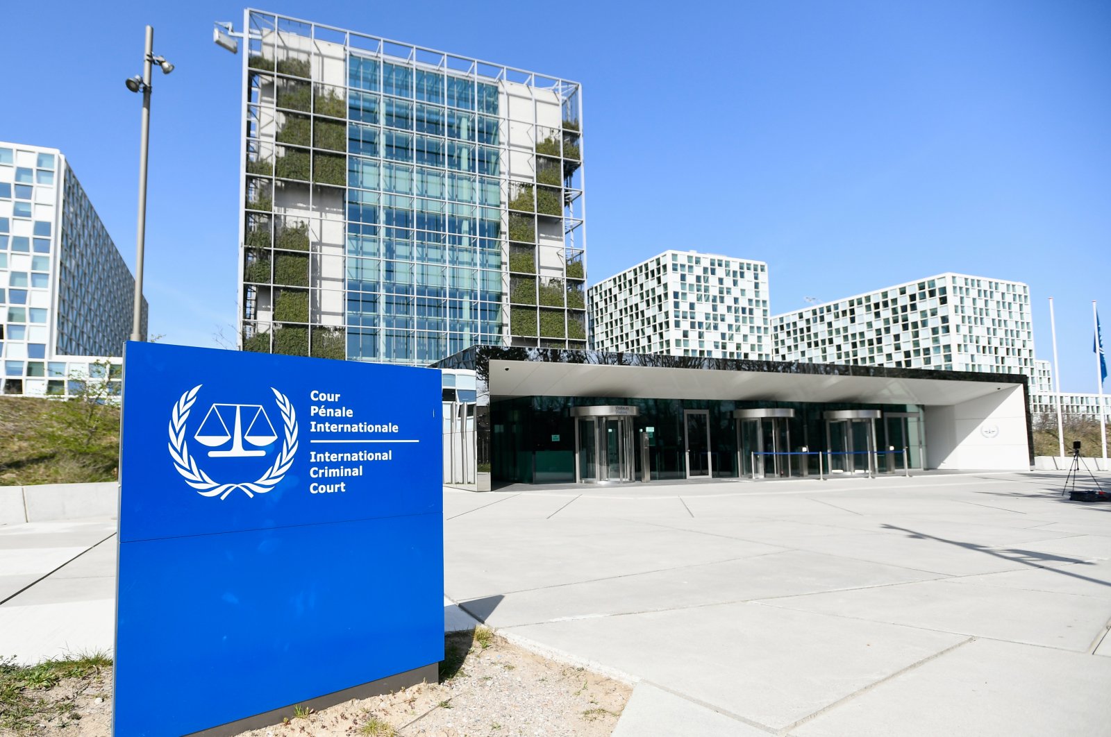 An exterior view of the International Criminal Court in The Hague, the Netherlands, March 31, 2021. (Reuters Photo)