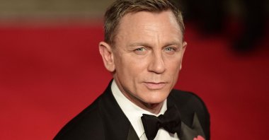 British actor Daniel Craig arrives for the world premiere of his James Bond film "Spectre" at the Royal Albert Hall in London, U.K., Oct. 26, 2015. (AFP Photo)
