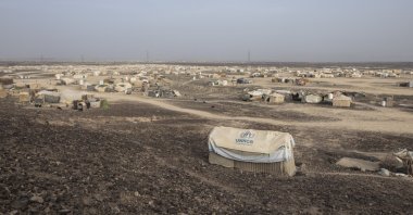 Tents fill the al-Suwayda camp for displaced persons on the outskirts of Marib, Yemen, June 21, 2021. (AP Photo)