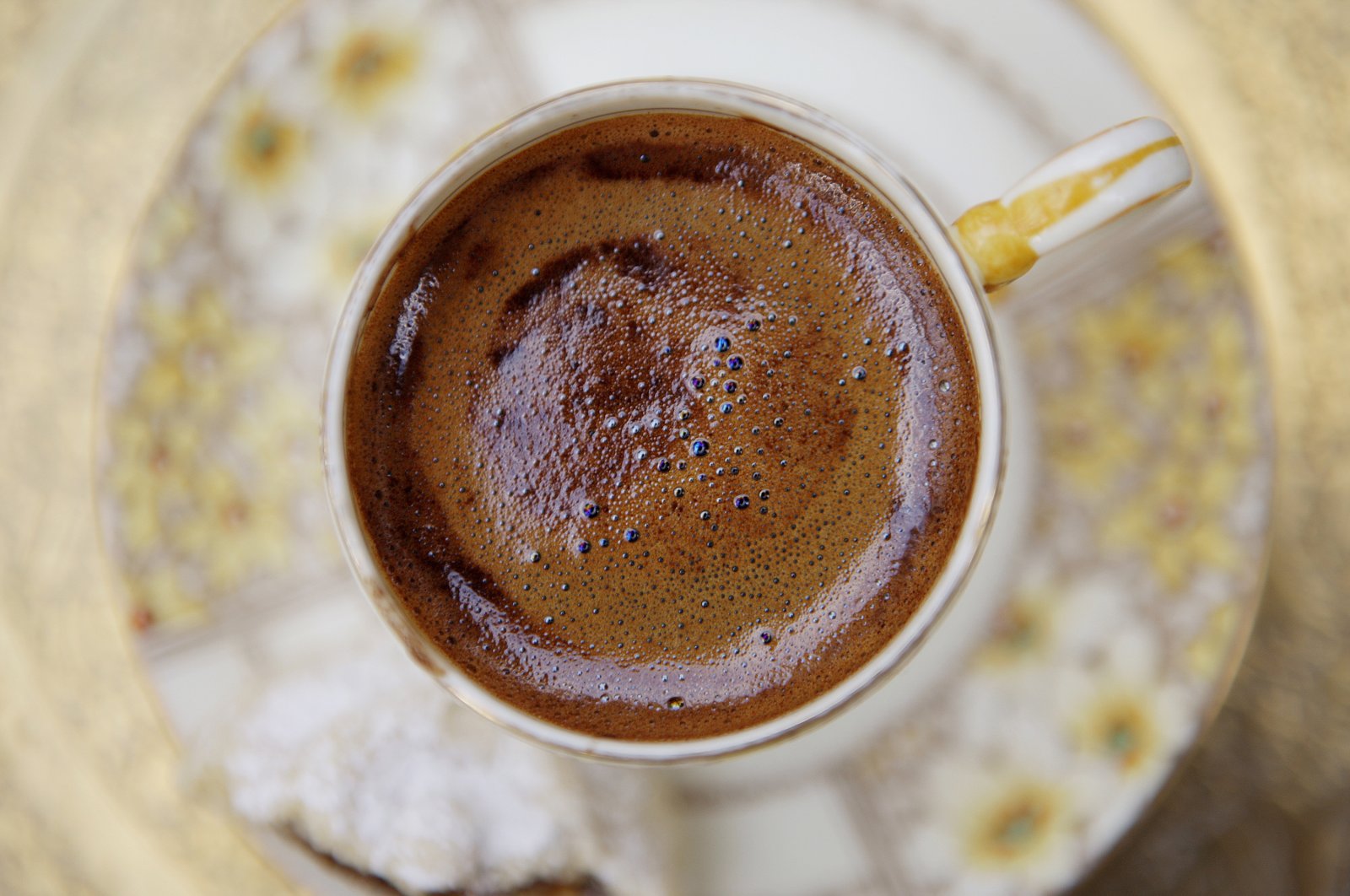 The ever famous Turkish coffee served in its traditional small "fincan," or cup. (Getty Images)