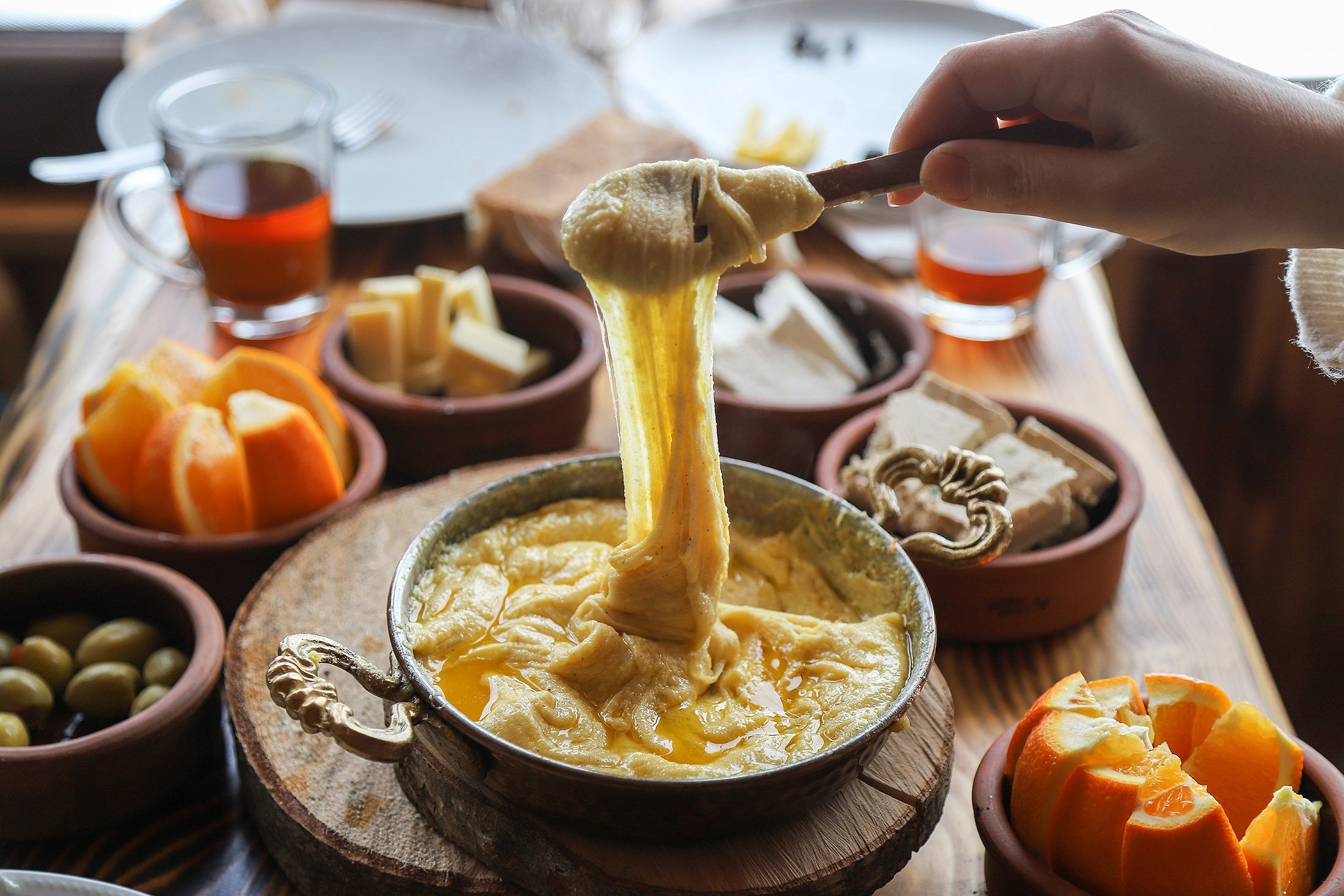 Mıhlama is a famous traditional food from the Black Sea region in Turkey. (Shutterstock Photo) 
