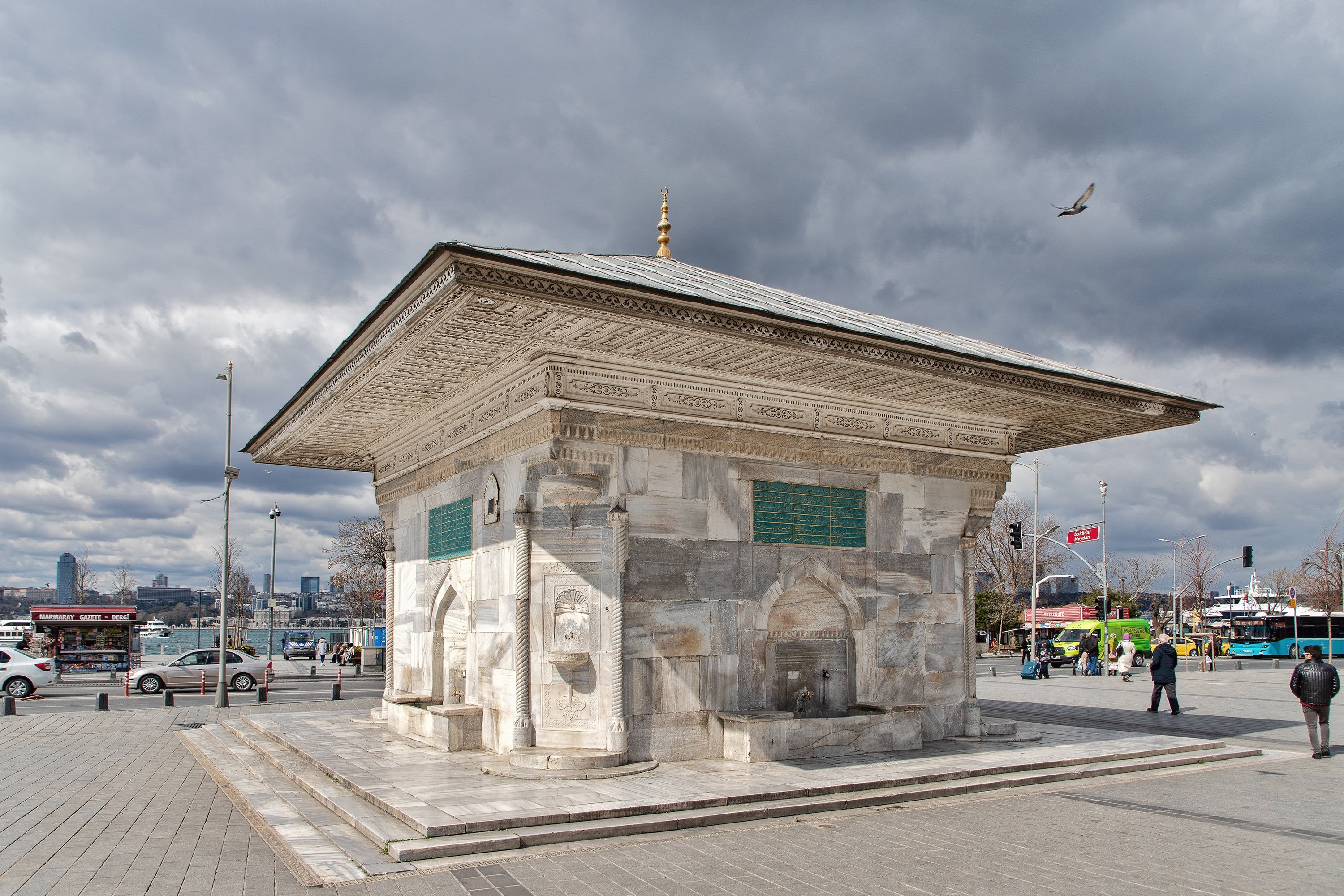 The fountain commissioned by Sultan Ahmed III in Üsküdar district, Istanbul, Turkey, March 18, 2020. (Shutterstock Photo) .