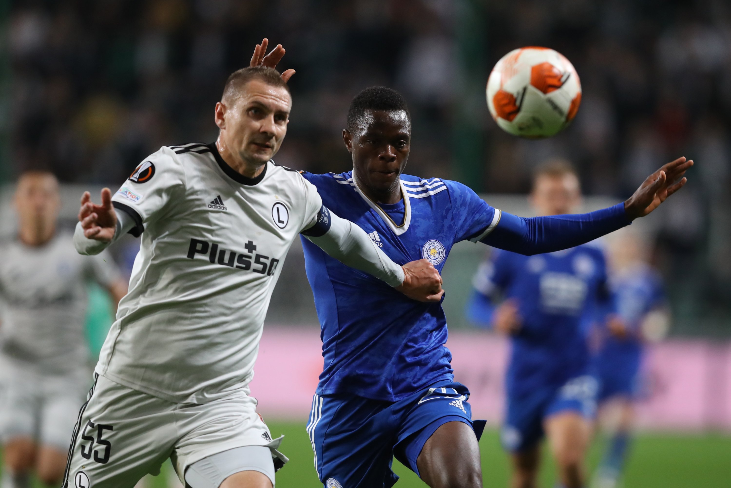 Maximiliano Caufriez of Spartak Moscow in action during the UEFA