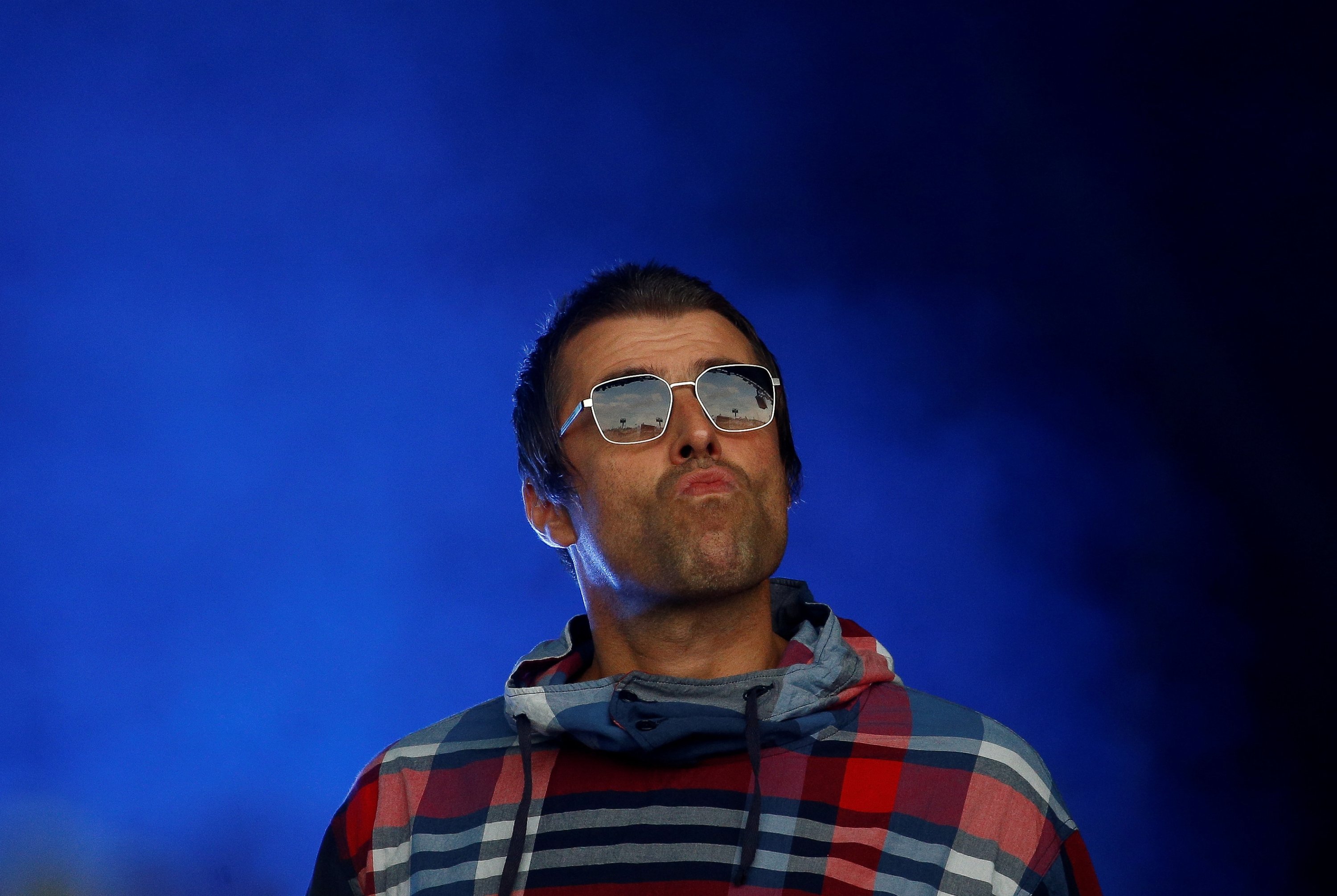Liam Gallagher performs on the Pyramid stage during Glastonbury Festival in Somerset, Britain, June 29, 2019. (REUTERS Photo)