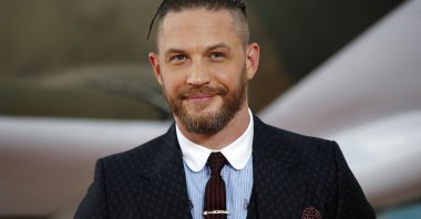British actor Tom Hardy poses for a photograph upon arrival for the world premiere of "Dunkirk" in London, U.K., July 13, 2017. (AFP Photo)