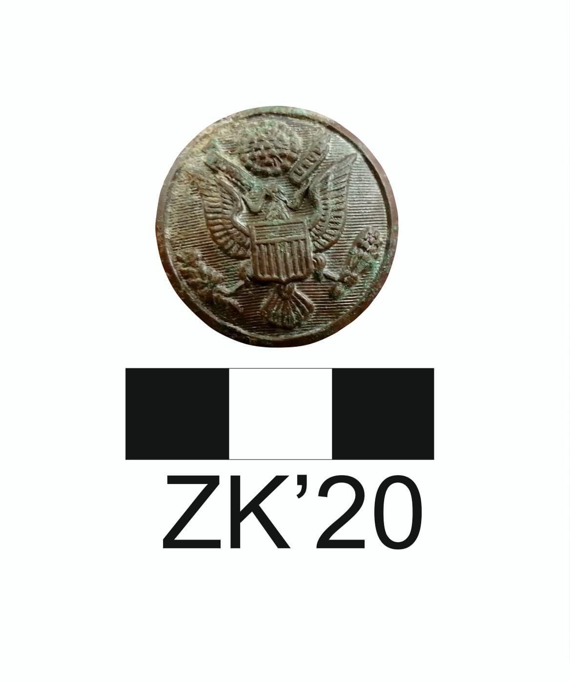 A photo of the badge found in Zerzevan Castle, Diyarbakır, southeastern Turkey, Oct. 3, 2021. (AA Photo)