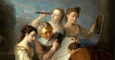 "The Sense of Sight" by artist Philippe Mercier. (Getty Images)