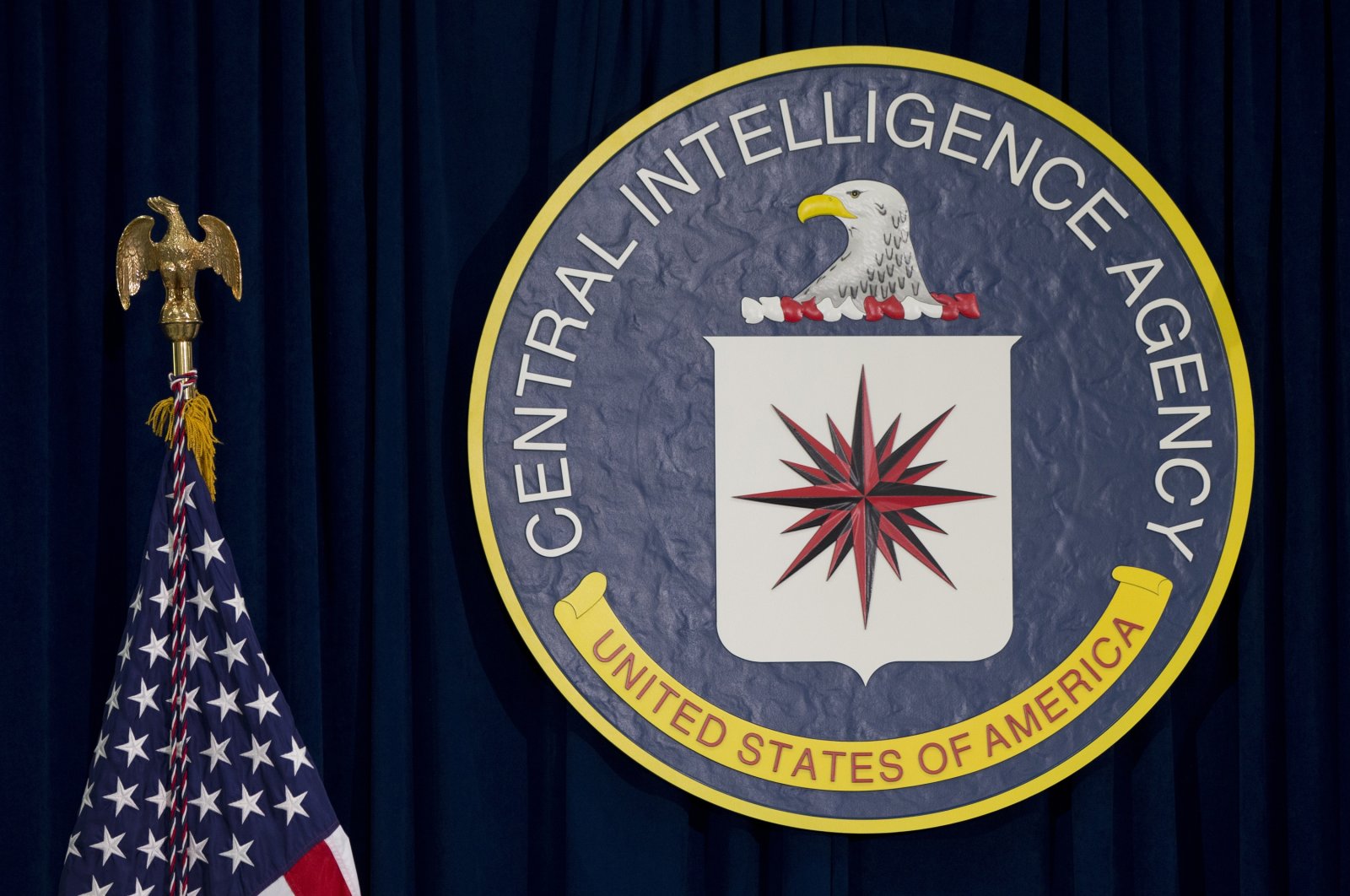 The seal of the Central Intelligence Agency is seen at its headquarters in Langley, Virginia, U.S., April 13, 2016. (AP Photo)