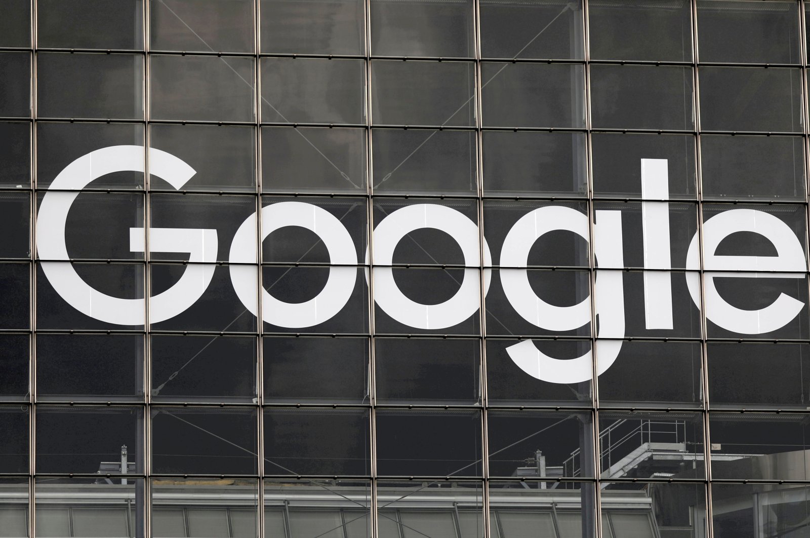The logo of Google is seen on a building at La Defense business and financial district in Courbevoie near Paris, France, Sept. 1, 2020. (Reuters Photo)
