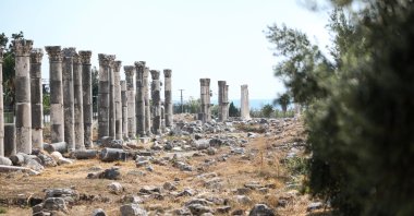 A general view of the ancient city of Soli Pompeiopolis, Mersin, southern Turkey, Oct. 6, 2021. (AA Photo)