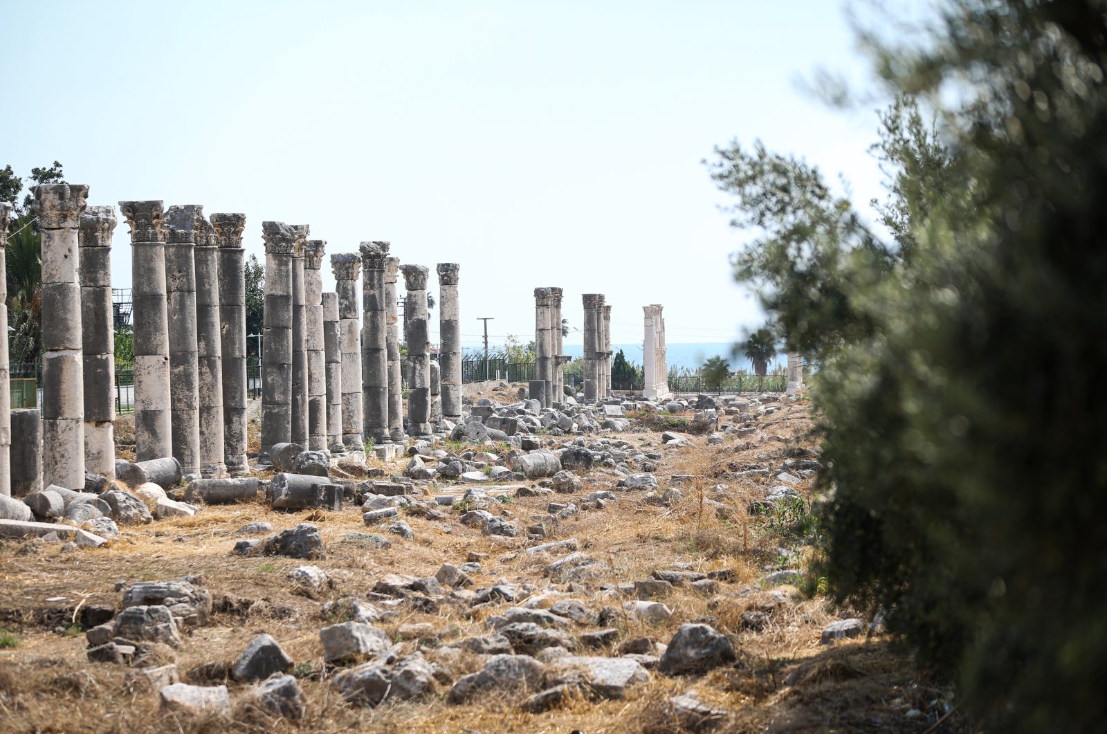 A general view of the ancient city of Soli Pompeiopolis, Mersin, southern Turkey, Oct. 6, 2021. (AA Photo)