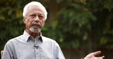 Tanzanian novelist Abdulrazak Gurnah, winner of the 2021 Nobel Prize for Literature, during an interview with Reuters at his home in Canterbury, Britain, Oct. 7, 2021. (Reuters Photo)