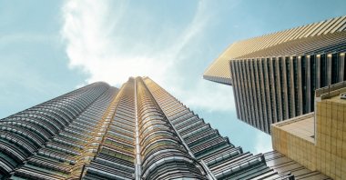 Low angle view of the Petronas Twin Towers in Kuala Lumpur, Malaysia (Getty Images)