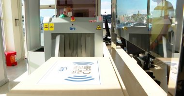 A Havelsan-produced X-ray scanning device is seen in this photo provided on Oct. 11, 2021. (Courtesy of Havelsan)