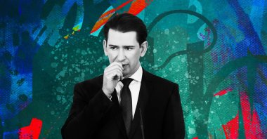 A photo illustration by Daily Sabah’s Büﬂra Öztürk depicts Sebastian Kurz, the leader of the Austrian People’s Party (OVP) and former chancellor of Austria.