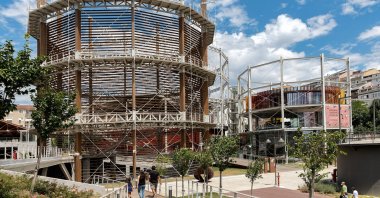 The historical Hasanpaşa Gasworks, which was built in 1892, was restored and turned into a Culture and Art Center. (Shutterstock Photo)