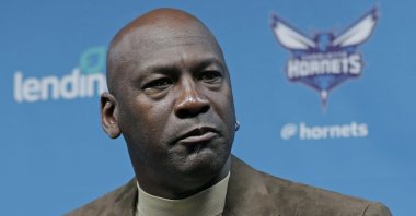 Michael Jordan speaks during a press conference in Charlotte, U.S., Feb. 12, 2019. (AP Photo)