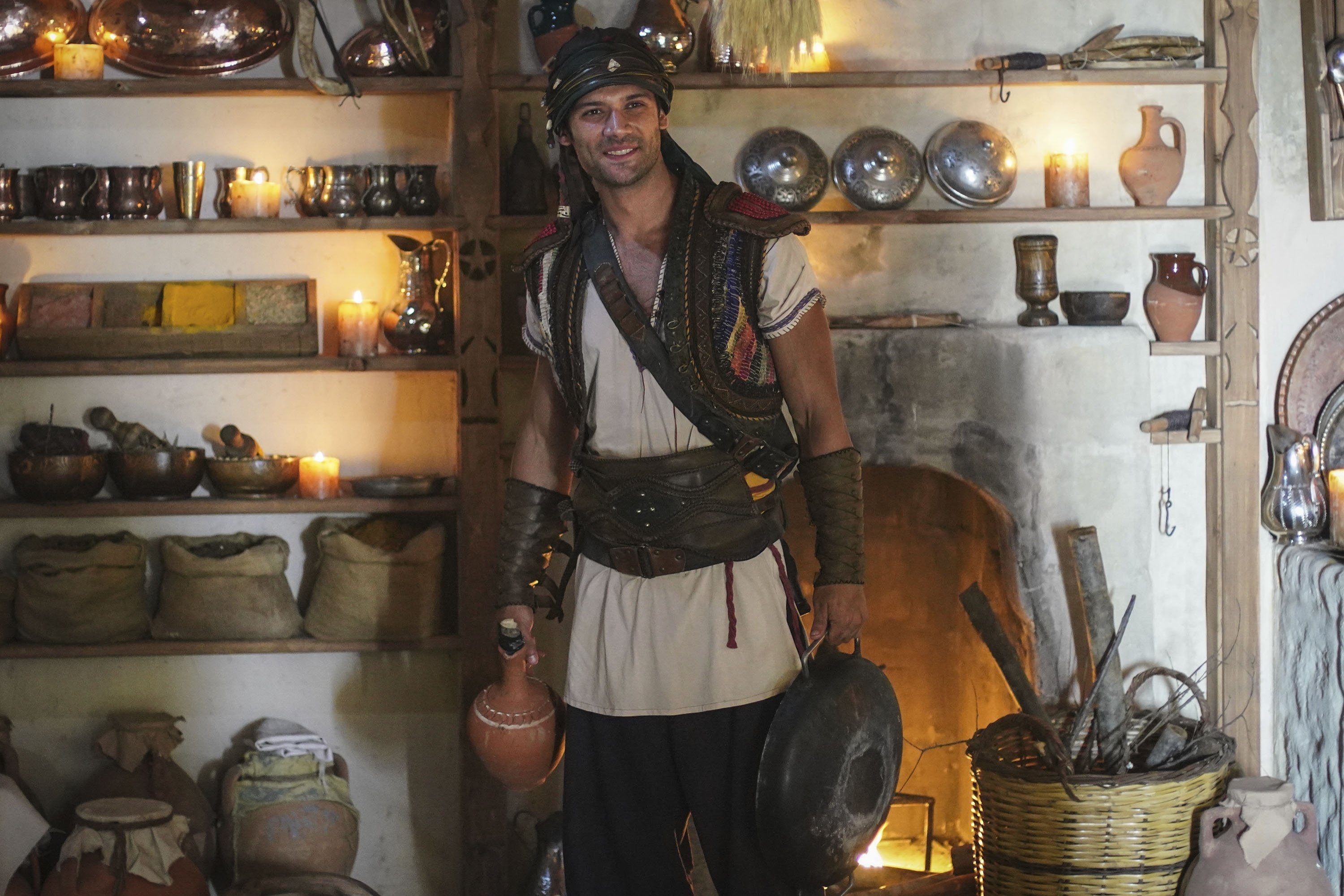 Actor Caner Topçu as İlyas Reis in a still shot from "Barbaros: Sword of the Mediterranean."