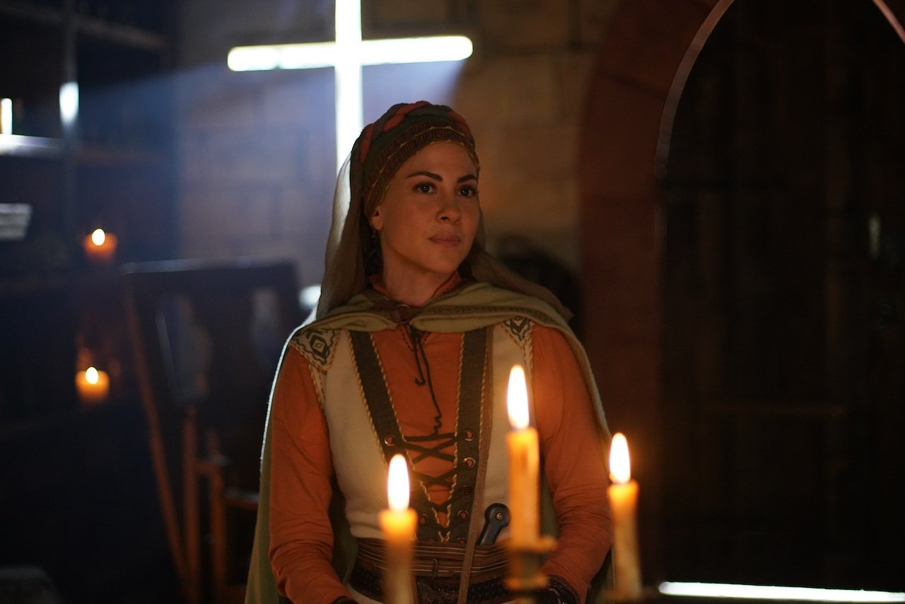Actress Melis Babadağ in a still shot from  "Barbaros: Sword of the Mediterranean."