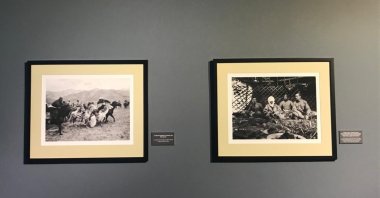Photos depicting Carl Gustav Emil Mannerheim's journey through Central Asia are seen at CerModern, Ankara, Turkey, Oct. 12, 2021 (Photo by Dilara Aslan)