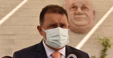 Turkish Cyprus' Prime Minister Ersan Saner in Lefkoşa (Nicosia), TRNC, Oct. 6, 2021. (AA Photo)