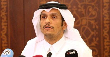 Qatar's Foreign Minister Sheikh Mohammed bin Abdulrahman Al Thani attends a news conference in Doha, Qatar, May 25, 2017. (Reuters Photo)