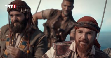 Actor Engin Altan Düzyatan as Oruç Reis in a still shot from "Barbaros: Sword of the Mediterranean."