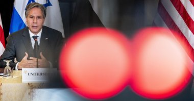 U.S. Secretary of State Antony Blinken speaks at a news conference at the State Department in Washington, D.C., U.S., Oct. 13, 2021. (AP Photo)