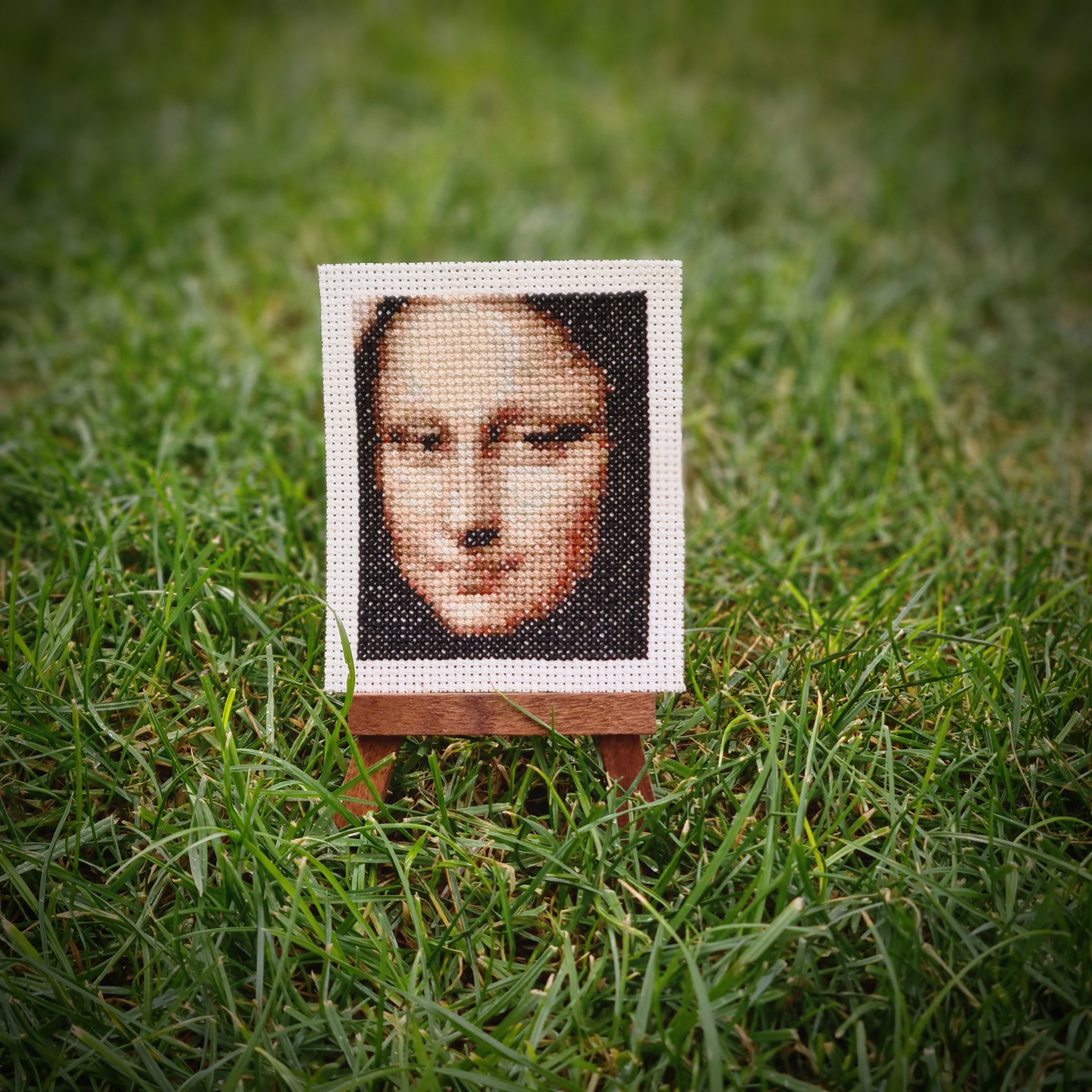 A recreation of "Mona Lisa" from Elçin Özcan