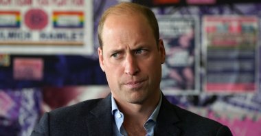 Britain's Prince William, president of the Football Association, visits Dulwich Hamlet FC at the Champion Hill Stadium in London, Britain Sep. 23, 2021. (Kirsty O'Connor/Pool via Reuters) 