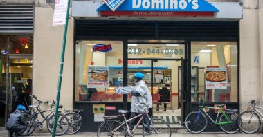 A franchise of the popular Domino's Pizza chain in New York City, U.S., March 14, 2015. (Shutterstock Photo)
