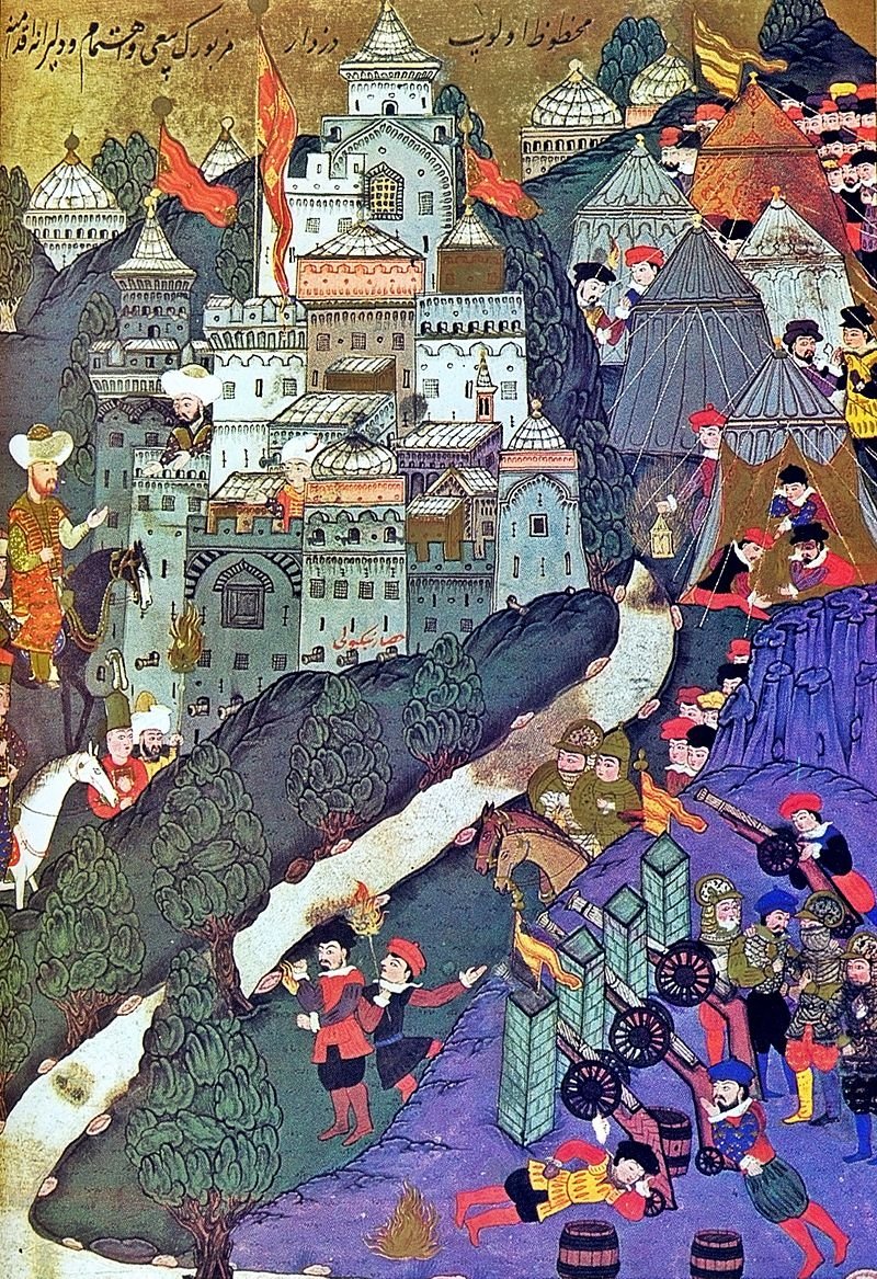 A depiction of the Battle of Nicopolis by Turkish miniaturist Nakkaş Osman. (Wikimedia Photo) 