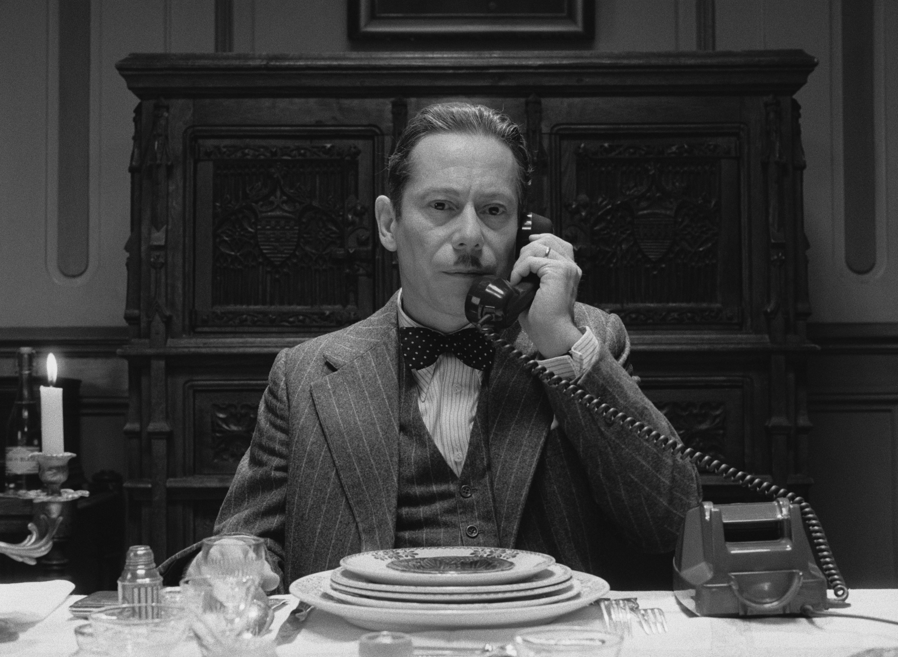 Mathieu Amalric as a commissioner in a scene of the Wes Anderson's film 'The French Dispatch.' (DPA Photo)