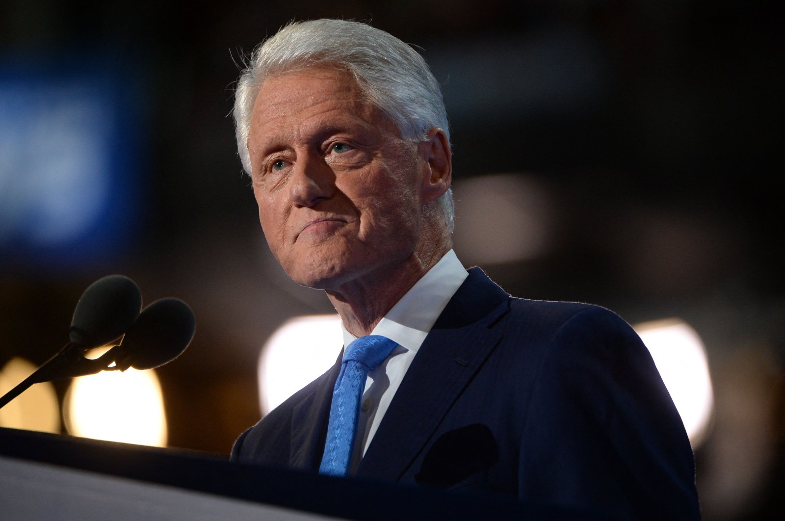 Former President Bill Clinton speaks on Day 2 of the Democratic National Convention at the Wells Fargo Center, in Philadelphia, Pennsylvania, U.S., July 26, 2016. (AFP Photo)