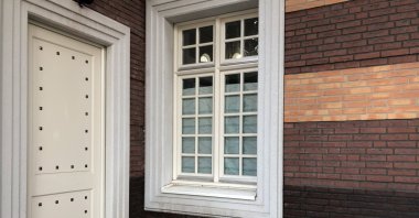 Mosques are the frequent targets of Islamophobic attacks in the Netherlands, as seen when the windows the Hagia Sophia Mosque in Amsterdam were broken with a beer bottle, Netherlands, July 5, 2021. (AA Photo)