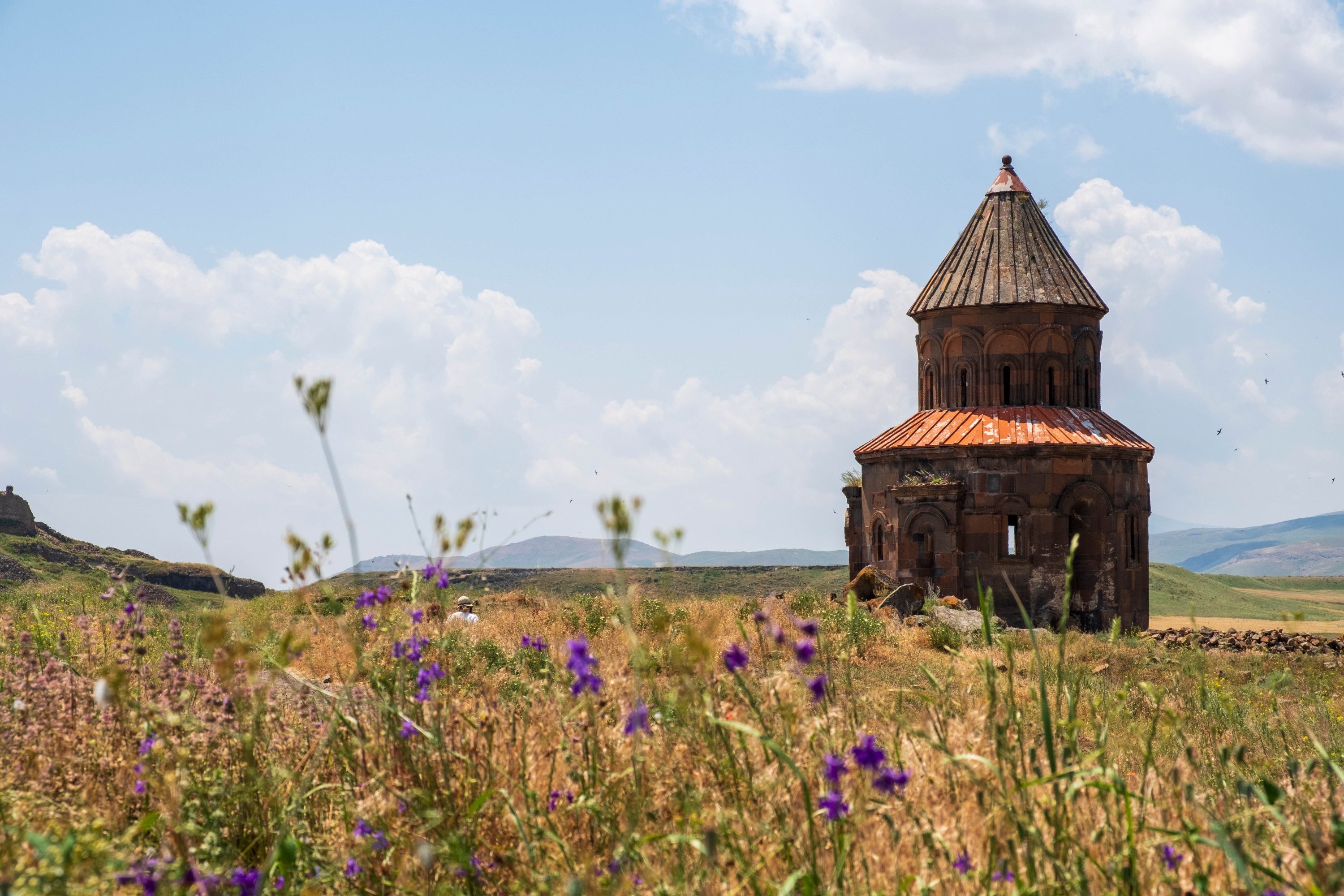 Remains of the church of St Gregory of Tigran Honents in Ani, Kars, eastern Turkey. (Shutterstock Photo) 