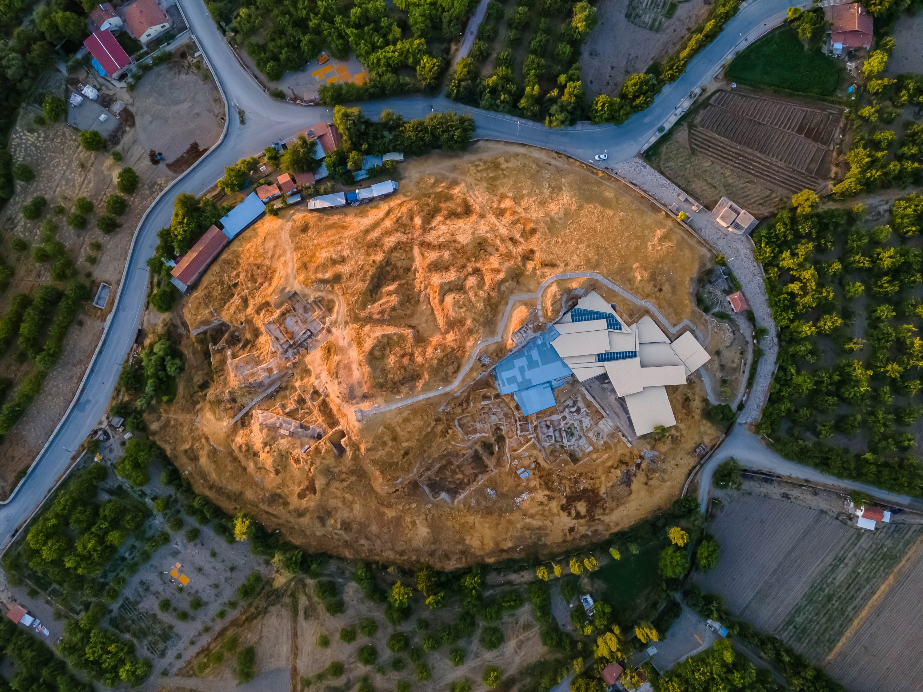 An aerial view from the Arslantepe mound, Malatya, eastern Turkey. (Shutterstock Photo)