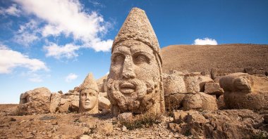 Giant god statues on the top of Mount Nemrut. (iStock Photo)