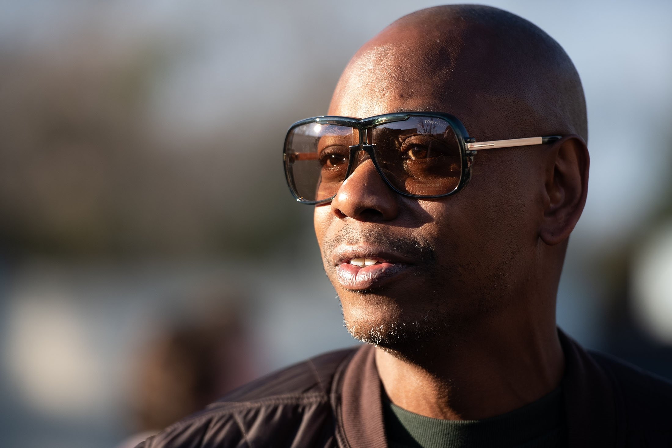 Comedian Dave Chappelle campaigns for Democratic presidential candidate Andrew Yang in North Charleston, South Carolina, U.S., Jan. 30, 2020. (Getty Images)